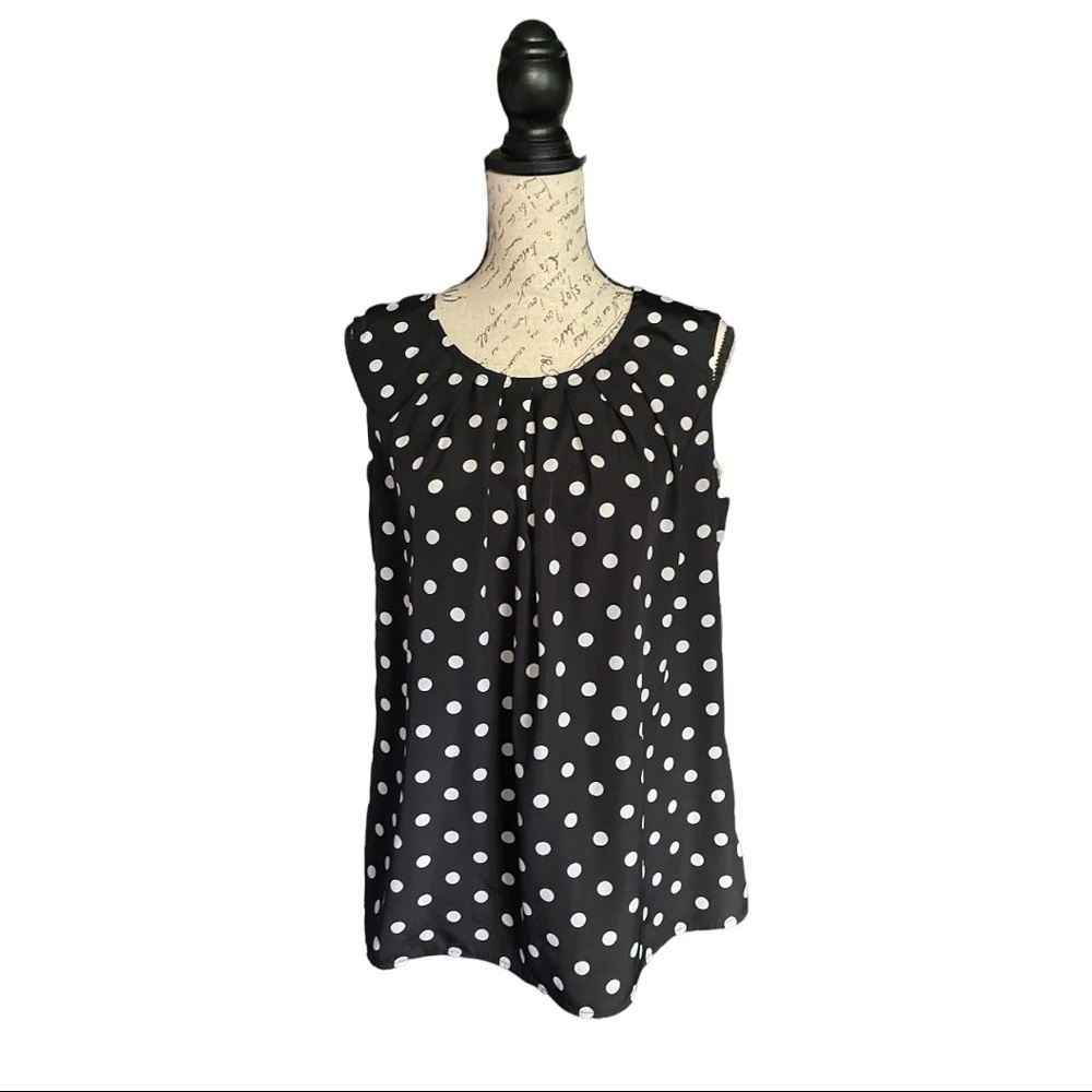 Merona Polka Dot Blouse Size Large